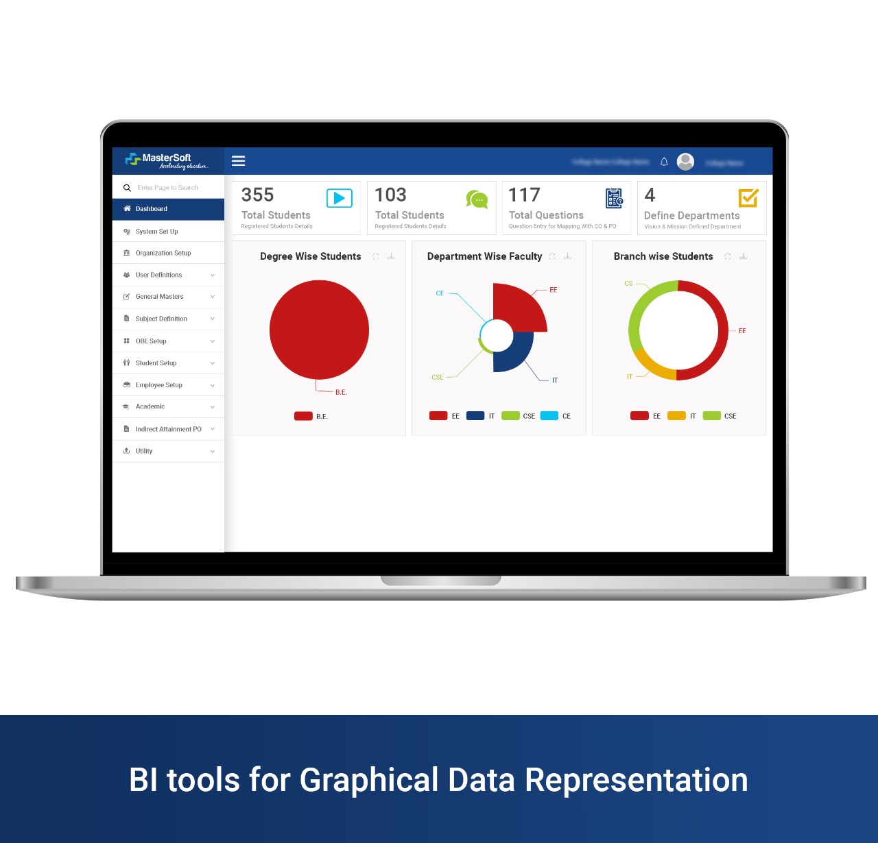 screenshot of MasterSoft Outcome Based Education (OBE)